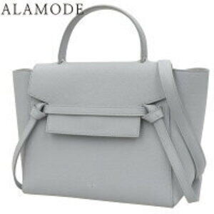 Celine Belt Bag Leather Handbag Blue Gray